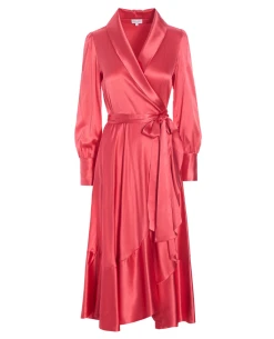 Dea Kudibal Vitah Hot Pink Wrap Dress -Fashion Clothing DeaKudibalVitahOpticalDress 10