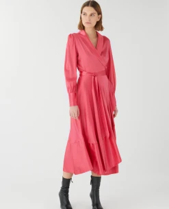 Dea Kudibal Vitah Hot Pink Wrap Dress -Fashion Clothing DeaKudibalVitahOpticalDress 7