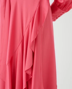 Dea Kudibal Vitah Hot Pink Wrap Dress -Fashion Clothing DeaKudibalVitahOpticalDress 9