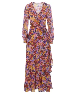 Dea Kudibal Vivian Flora Magent Wrap Dress 12 Dea Kudibal Vivian Flora Magent Wrap Dress -Fashion Clothing DeaKudibalVivianFloraMagentaDress 5