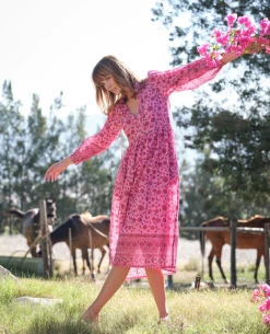 Dilli Grey Bianca Rani Pink Dress