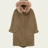 Five Alvia Khaki Parka Jacket -Fashion Clothing FiveJeansAlvivaKakiParka