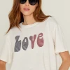 Five Ecru Love T-Shirt -Fashion Clothing FiveJeansBeLoveLineEcruT Shirt
