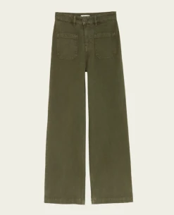 Five Lucia Khaki Trousers -Fashion Clothing FiveJeansLuciaKhakiTrouser 2