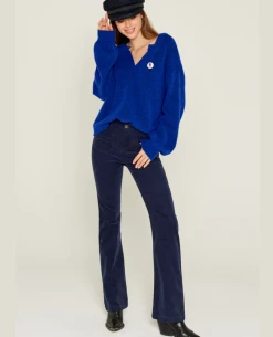 Five Luna Navy Trousers