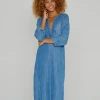 Five Jeans Riselene Blue Dress -Fashion Clothing FiveJeansRiseleneDress
