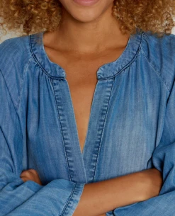 Five Jeans Riselene Blue Dress -Fashion Clothing FiveJeansRiseleneDress 3