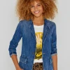 Five Jeans Valina Used Blue Jacket -Fashion Clothing FiveJeansValinaJacket 2