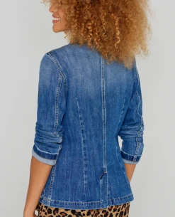 Five Jeans Valina Used Blue Jacket -Fashion Clothing FiveJeansValinaJacket 5