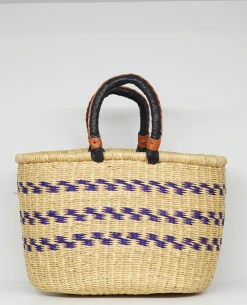 Frafra Oval Basket -Fashion Clothing FrafraOvalBlueBasket