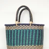 Frafra Oval Basket -Fashion Clothing FrafraOvalBluesBasket