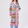 Hayley Menzies Charming Birds Shawl Long Cardigan -Fashion Clothing HayleyMenziesCharmingBirdsJacquardLongCardigan