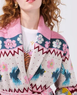 Hayley Menzies Charming Birds Shawl Long Cardigan 8 Hayley Menzies Charming Birds Shawl Long Cardigan -Fashion Clothing HayleyMenziesCharmingBirdsJacquardLongCardigan 2