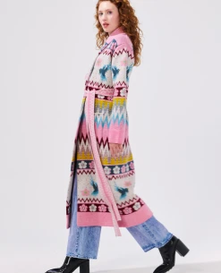 Hayley Menzies Charming Birds Shawl Long Cardigan 9 Hayley Menzies Charming Birds Shawl Long Cardigan -Fashion Clothing HayleyMenziesCharmingBirdsJacquardLongCardigan 3