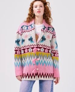 Hayley Menzies Charming Birds Shawl Short Cardigan