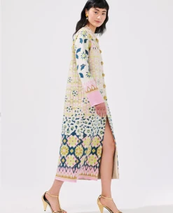Hayley Menzies Lattice Blossom Ecru Coat -Fashion Clothing HayleyMenziesLatticeBlossomEcriCoat 3