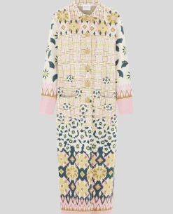 Hayley Menzies Lattice Blossom Ecru Coat -Fashion Clothing HayleyMenziesLatticeBlossomEcriCoat 4