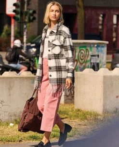 Ichi Cordy Rose Wide Leg Trouser