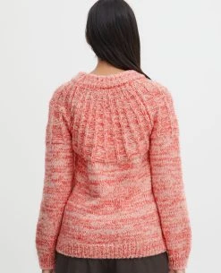 Ichi Poet Koi Marl Knit -Fashion Clothing Ichi Koi Marl Knit Back Biscuit Clothing