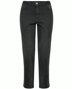 Ichi Twiggy Raven Washed Grey Jeans -Fashion Clothing Ichi raven washed black jeans