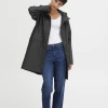 Ichi Tazi Black Rain Jacket -Fashion Clothing IchiBlackTazi
