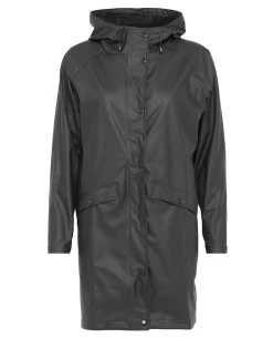 Ichi Tazi Black Rain Jacket -Fashion Clothing IchiBlackTazi 5