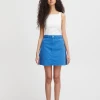 Ichi Cenny Blue Skirt 1 Ichi Cenny Blue Skirt -Fashion Clothing IchiCennyBlueSkirt1