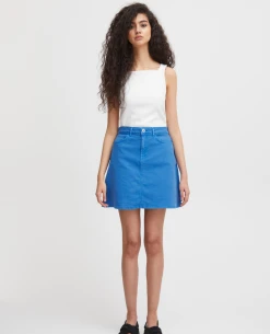 Ichi Cenny Blue Skirt