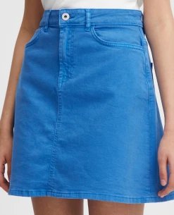 Ichi Cenny Blue Skirt -Fashion Clothing IchiCennyBlueSkirt4