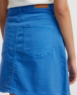 Ichi Cenny Blue Skirt -Fashion Clothing IchiCennyBlueSkirt5