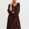 Ichi Fauci Sequin Coffee Bean Dress