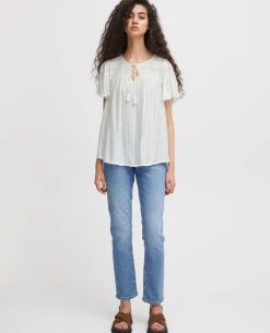 Ichi Jannie Cloud Dancer Shirt -Fashion Clothing IchiJannieCloudDancerShirt3