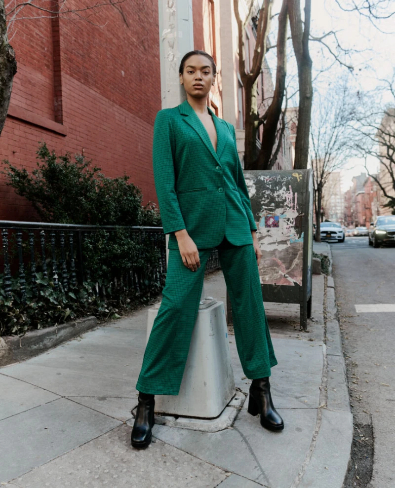 Ichi Kate Cameleon Cadmium Green Trousers 5 Ichi Kate Cameleon Cadmium Green Trousers - Image 3