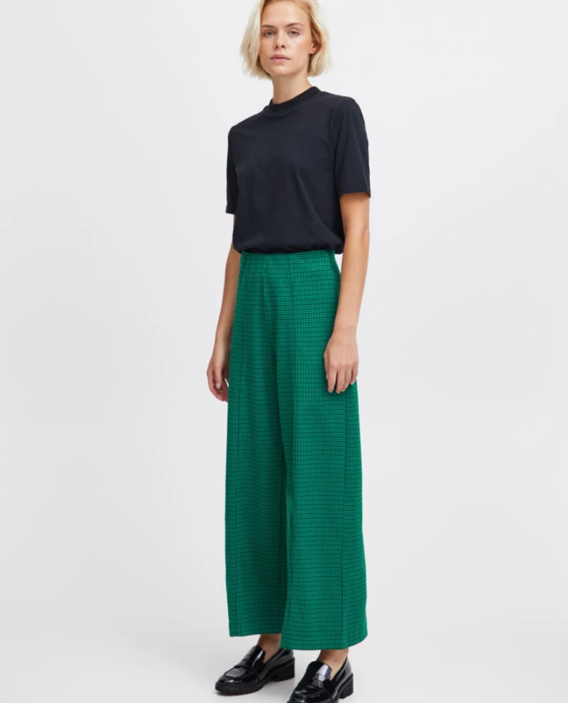 Ichi Kate Cameleon Cadmium Green Trousers 3 Ichi Kate Cameleon Cadmium Green Trousers