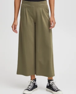 Ichi Kate Kalamata Culotte Trouser -Fashion Clothing IchiKateKalamataTrouser2