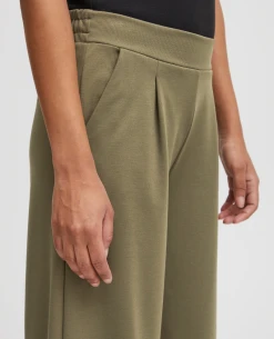 Ichi Kate Kalamata Culotte Trouser -Fashion Clothing IchiKateKalamataTrouser3