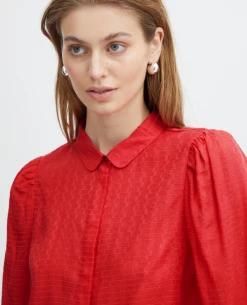 Ichi Umano Poppy Red Shirt -Fashion Clothing IchiUmanoShirt