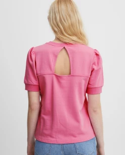 Ichi Yarla Super Pink Sweatshirt -Fashion Clothing IchiYarlaSuperPinkSweatshirt5