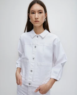 Ichi Ziggy Bright White Jacket