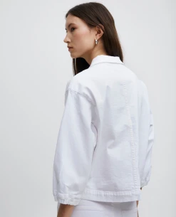 Ichi Ziggy Bright White Jacket -Fashion Clothing IchiZiggyBrightWhiteJacket5