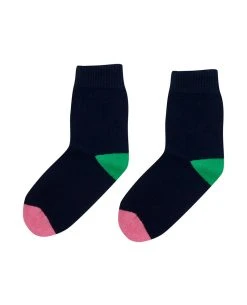 Jumper1234 Tip Toe Navy/Green Sock