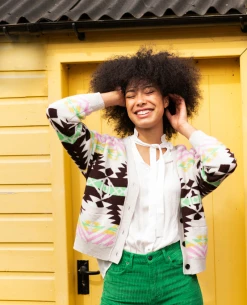 Jumper1234 Aztec Grey Cardigan