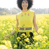 Jumper1234 Flower Bright Yellow Cashmere Tank -Fashion Clothing Jumper1234FlowerBrightYellowCashmereTank 1