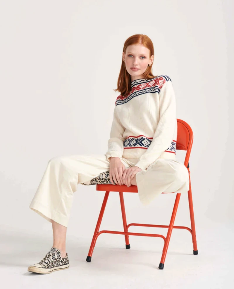 Jumper1234 Greek Guernsey White Knit 5 Jumper1234 Greek Guernsey White Knit - Image 3