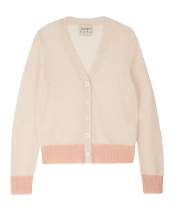 Jumper1234 Contrast Oatmeal Cardigan