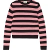 Jumper1234 Stripe Bitter Tea Rose Knit