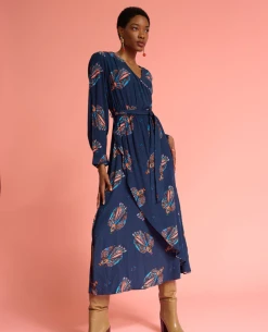 Pom Amsterdam Leah Mythical Birds Dress