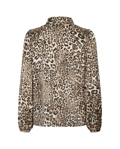 Lollys Laundry Ellie Leopard Shirt -Fashion Clothing Lolly sLaundryEllieLeopardBlouse 2