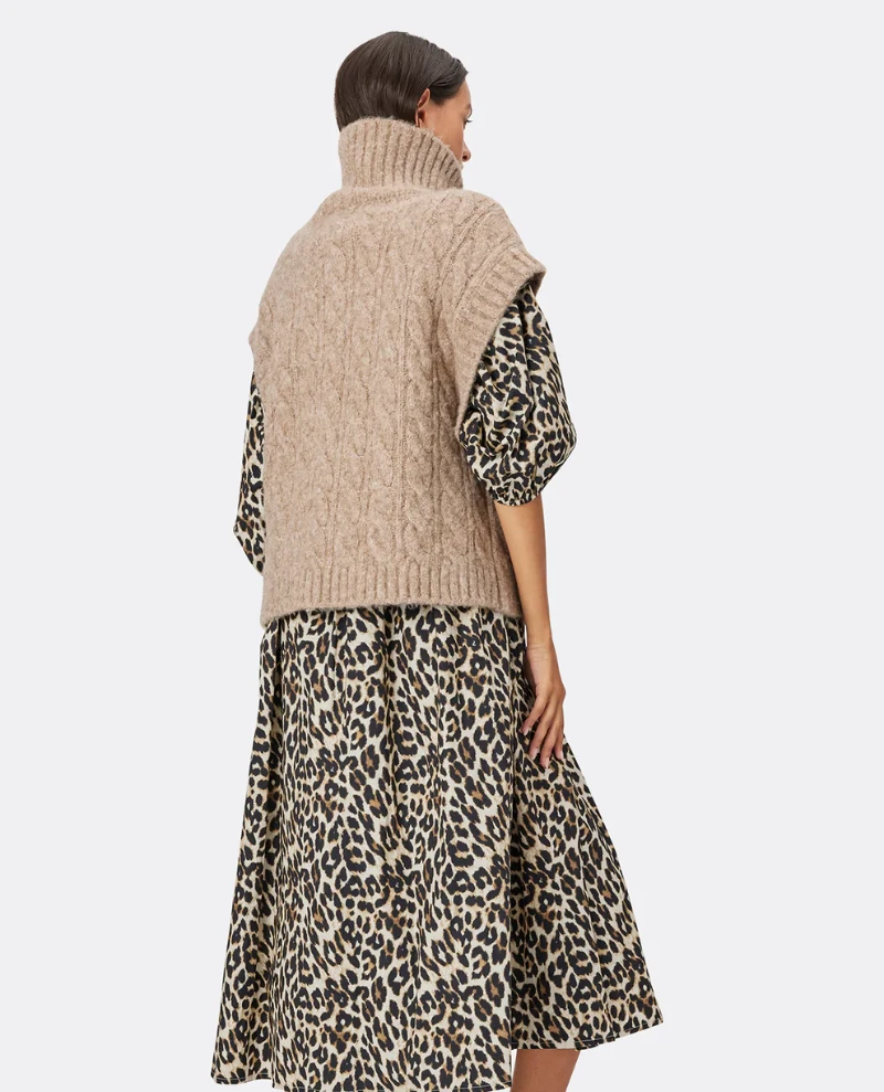 Lollys Laundry Fresno Beige Sweater Vest 7 Lollys Laundry Fresno Beige Sweater Vest - Image 5