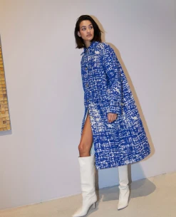 Lollys Laundry Mikala Blue Jacket -Fashion Clothing Lolly sLaundryMikalaBlueJacket 2